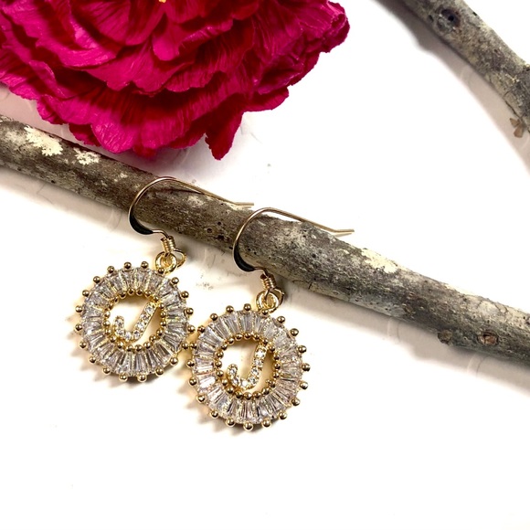 Initial J Earrings, Letter J, Personalized J, Boho - Picture 3 of 9